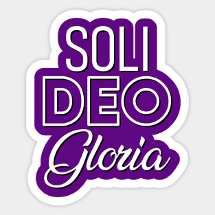 Soli Deo Gloria white text Sticker